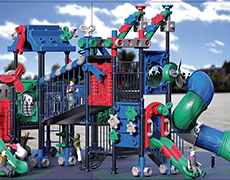 萊蕪XS-JM7022最新積木系列兒童滑梯